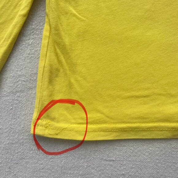 Primary Long-Sleeve Classic Tee, Size 4-5, Yellow, PLAY - Picture 3 of 7